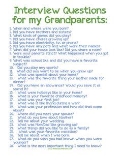 Grandparent Interview Questions | Do your children know the life stories of their grandparents? Let this printable and post encourage you to ask [the House of Hendrix} Family History Projects, Trendy Family, Family History Book, John Charles, Personal History, Family Genealogy, History Projects, Ideas Family, Grandparents Day