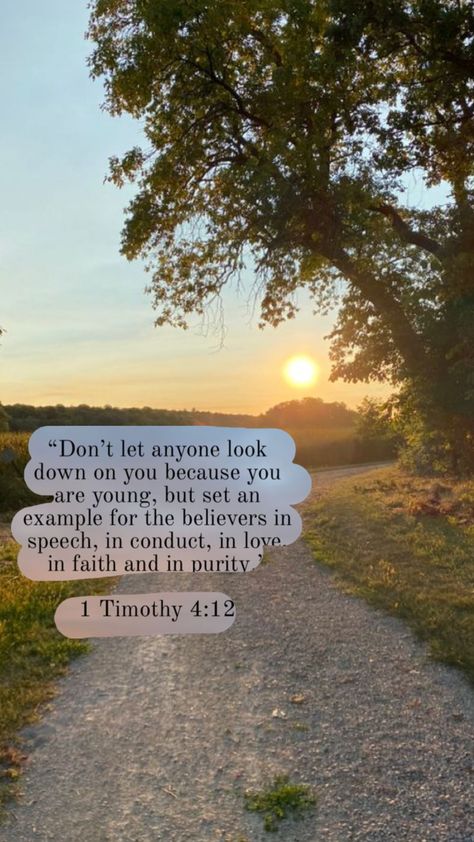 1 Timothy 4 12, Preach The Gospel, 1 Timothy, The Gospel, Don't Let, Jesus Christ, Jesus, Let It Be