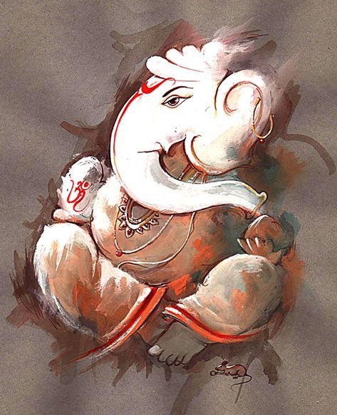 Ganesha,Bappa,Mangal Murti,Bappa,Ganesha Grey Oil Painting, Ganesha Drawing, Ganesh Art Paintings, Buy Paintings Online, Karma Yoga, Ganesh Wallpaper, Lord Ganesha Paintings, Religious Paintings, Ganesh Art