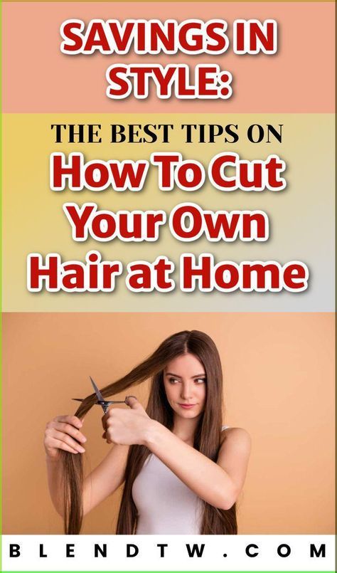 How To Cut My Own Hair At Home, Haircut Hacks, Diy Hair Trim, Home Haircut, Diy Haircuts, Trim Your Own Hair, Cut Your Own Hair, Self Haircut, Cut Own Hair