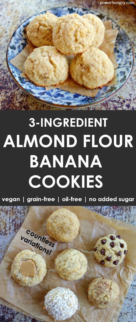 Banana Almond Cookies, Low Carb Banana Cookies, Almond Flour And Banana Recipes, Banana Recipes With Almond Flour, Banana Coconut Flour Cookies, Almond Flour Banana Recipes, Almond Flour Snack Recipes, Almond Flour Honey Cookies, Gluten Free Banana Cookies