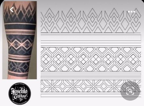 Hand Band Tattoo For Men Design, Maryar Tattoo, Armband Tattoo Design Patterns, Geometric Arm Band Tattoo, Geometric Arm Band Tattoo Design, Mandala Band Tattoo Design, Geometric Band Tattoo, Geometric Armband Tattoo, Band Tattoo Designs For Men