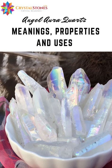 Aura Meaning, Crystal Photography, Rainbow Aura Quartz, Energy Healing Reiki, Angelic Realm, Rainbow Aura, Crystals Healing Properties, Angel Aura Quartz, Crystal Healing Stones