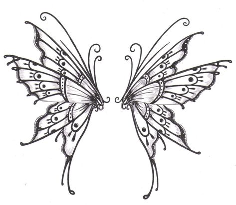 Butterfly wings - ♥ Butterfly Wing Tattoo, Borboleta Tattoo, Tattoo Butterfly, Wings Drawing, Wing Tattoo, Butterfly Tattoos, Fairy Tattoo, Butterfly Tattoo Designs, Butterfly Drawing