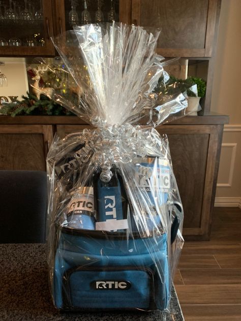 Monochromatic-all one color White Claw Gift Basket Ideas, Healthy Raffle Basket Ideas, Lunch Box Gift Basket Ideas, Yeti Raffle Basket Ideas, Yeti Cooler Gift Basket, Yeti Gift Basket Ideas, Cooler Raffle Basket Ideas, Yeti Gift Basket, Cooler Gift Basket Ideas