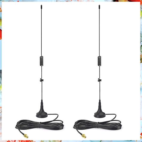 2-Pack 16.5 Inch Dual Band Ham Radio Antenna VHF UHF 136-174MHz 400-470MHz Magnetic Base SMA Female Antenna Handheld Two Way Radio Equipment, Radio Scanner, Ham Radio Antenna, Private Security, Radio Antenna, Two Way Radio, Prop Design, Ham Radio, Extension Cable