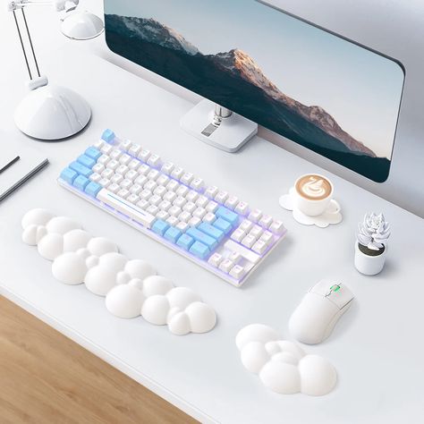 Leolee Keyboard Cloud Wrist Rest, White Cloud Wrist Rest with Leather Surface Memory Foam Non-Slip Base Cloud Palm Rest for Relieve Wrist & Arm Pain for PC Gaming/Office/Computer/Laptop

*this pin contains an affiliate ⛓️ that is eligible for commission :) Cloud Keyboard Wrist Rest, Wrist Rest Keyboard, Cloud Wrist Rest, Cloud Keyboard, Cloud Rug, Study Vlog, Bday Wishlist, Keyboard Wrist Rest, Dorm Ideas