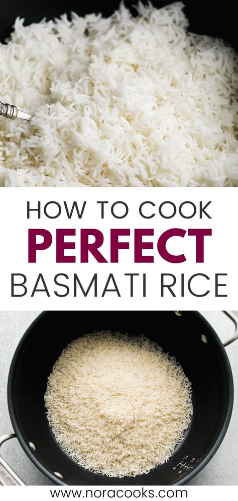 Basmati Rice Recipes Easy, Basmati Rice Recipe, Basmati Rice Recipes, Rice On The Stove, Cooking Basmati Rice, Easy Rice Recipes, How To Cook Rice, Cooking Light, Basmati Rice