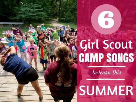 6 Girl Scout Camp Songs To Learn This Summer | Girl Scouts River Valleys Volunteers Girl Scout Camp Songs, Camp Skits, Girl Scout Songs, Duck Houses, Girl Scout Camp, Girl Scout Troop Leader, Camping With Teens, Girl Scouts Cadettes, Brownie Scouts