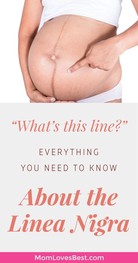 Have you been talking with all of your expecting friends about the never ending changes your body goes through during pregnancy? Are you wondering what exactly this weird little pregnancy stripe they keep speaking of and when will it show up during your pregnancy? Click here to learn what the linea nigra is, why it occurs, when it appears, if there is anything you can do to prevent it, and if it goes away. #pregnant #pregnancytips #preggo #momlife #beauty Pregnancy Facts, Pregnancy Advice, Pregnancy Information, Baby Sleep Problems, Pregnant Diet, Pregnancy Health, Pregnancy Symptoms, Pregnancy Care, First Pregnancy