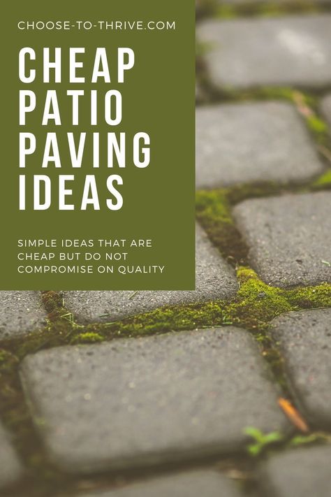 Cheap Patio Paver Ideas, Concert Paver Patio, Patio Rocks And Pavers, Backyard Pathway Ideas Cheap, Yard Pavers Ideas Diy, Paving Stone Patio Ideas, Affordable Patio Floor Ideas, Paving And Stones Ideas, Permeable Patio Ideas