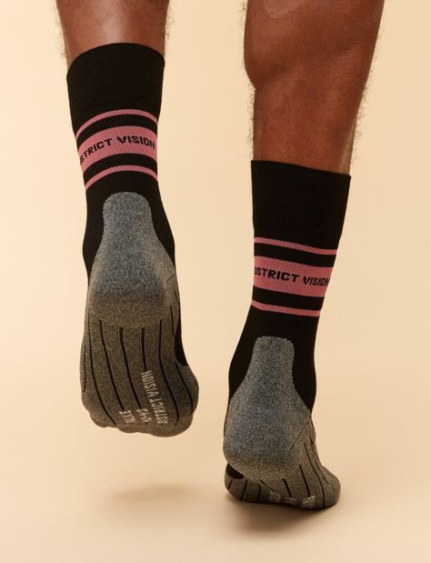 Sport Socks Design, Logo Basket, Nice Socks, Socks Photography, Mens Socks Fashion, Socks Design, Mens Sports Socks, District Vision, Sock Design