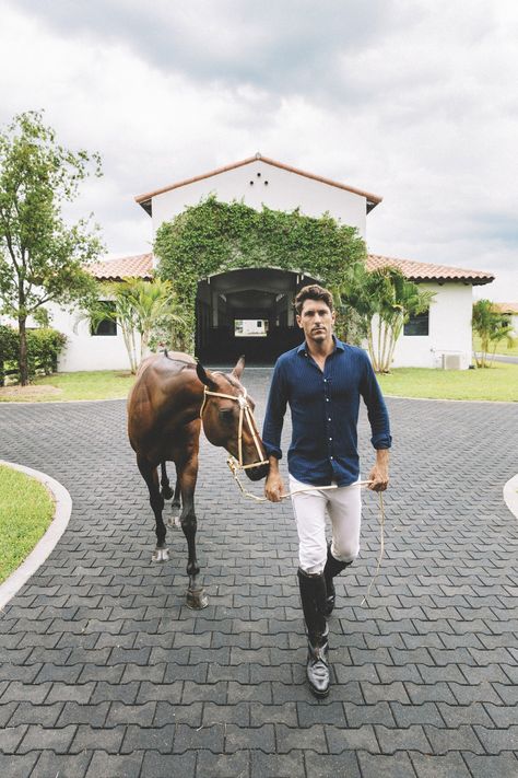 Roldan with horse, Pepa, in front of the Santa Rita Polo Farm stables For World Polo League team player Nic Roldan, riding has been a big part of his life since he could walk. “I rememb… Polo Aesthetic, Polo Players, Polo Field, Riding Stables, Polo Wraps, Polo Horse, Go Ride, Pro Athletes, Santa Rita