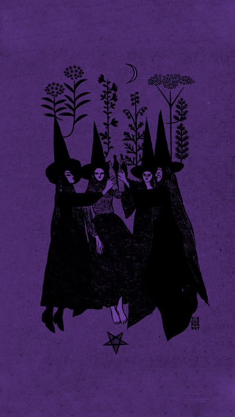 Witchcore Lockscreen, Summer Witchy Wallpaper, Witchy Lockscreen Aesthetic, Gothic Halloween Wallpaper, Witch Craft Wallpaper, Whimsigoth Desktop Wallpaper, Purple Witch Wallpaper, Witchy Iphone Background, Purple Witchy Wallpaper