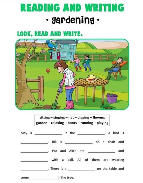 Garden Worksheet, Worksheets For Grade 3, Reading Worksheets, Reading And Writing, Close Reading, School Subjects, Writing Practice, Online Workouts, Google Classroom