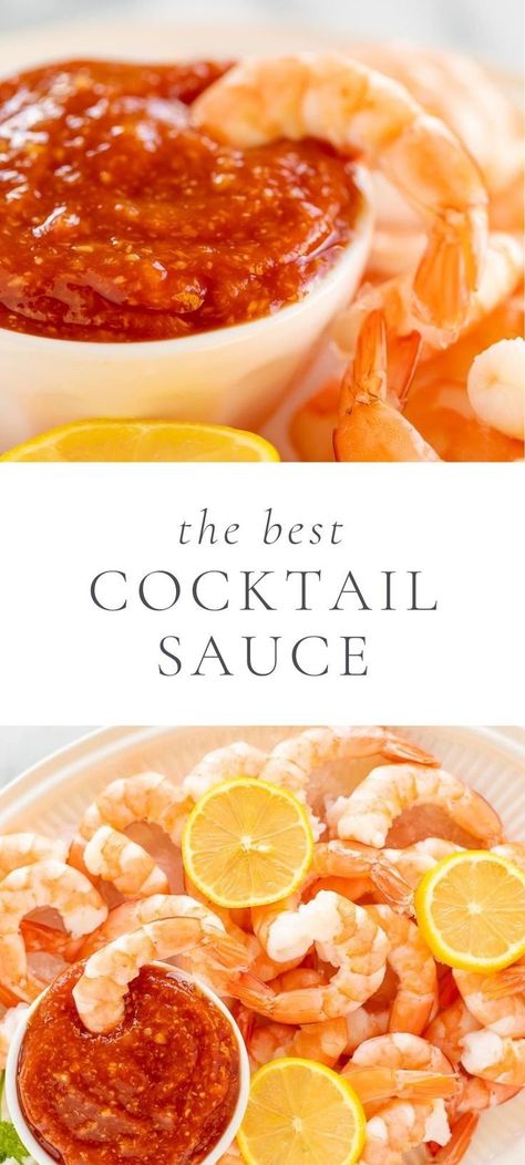 Learn how to make a homemade cocktail sauce with minimal ingredients and time – and it’s so much better than the store bought version. Cocktail Sauce Recipe Easy, Shrimp Cocktail Sauce Recipe, Shrimp Cocktail Sauce, Homemade Cocktail Sauce, Cocktail Sauce Recipe, Cocktail Shrimp Recipes, Shrimp Sauce, Julie Blanner, Classic Appetizers