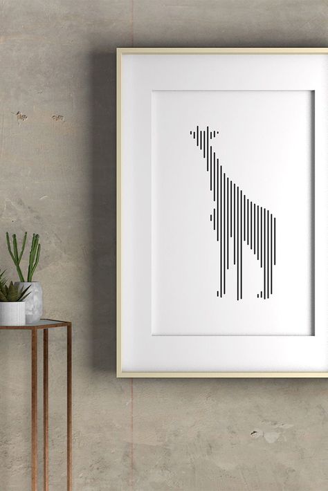 The latest addition to my #etsy shop: Giraffe Printable Wall Art, Abstract Line Art, Downloadable Giraffe Image, Printable Wall Decor, Minimalist wall art, Digital modern art   #unframed #entryway #animal #vertical #homedecor #walldecor #printablewallart #digitalprint #digitalart Vertical Lines Art Design, Vertical Line Drawing, Giraffe Printable, Giraffe Images, Etsy Packaging, Composition Drawing, Wall Decor Minimalist, Cheap Art, Minimalist Art Print