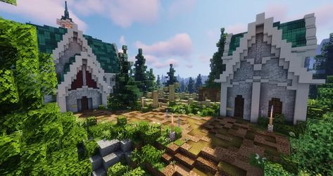 Aestarius V2 - High Elven Town - Fables and Fantasy RP Minecraft Map Minecraft Elven Castle, Minecraft Elven Build, Elven Minecraft, Minecraft Elven, Fantasy Builds, Elf Village, Elf City, Minecraft Creative, Elven City