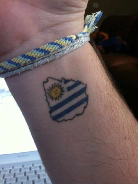 Uruguay... Uruguay Tattoo, Uruguay Flag, Tattoo Pictures, Countries And Flags, Flag Tattoo, Pictures Images, Picture Tattoos, Future Tattoos, Cute Tattoos