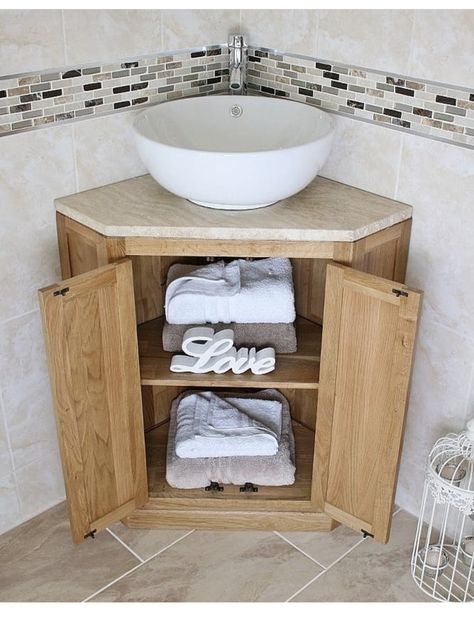 Lavabo D Angle, Corner Bathroom Vanity, Corner Sink Bathroom, Corner Vanity Unit, Corner Vanity, Cloakroom Vanity Unit, Bathroom Sink Cabinets, Corner Sink, Small Bathroom Makeover