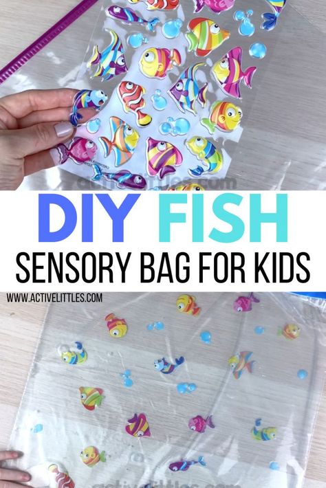 Summer Sensory Activities, Sensory Bags For Babies, Sensory Activities For Toddlers, Summer Sensory, Theme For Preschool, Sensory Play Toddlers, Preschool Sensory, Fish Theme, Fish Activities