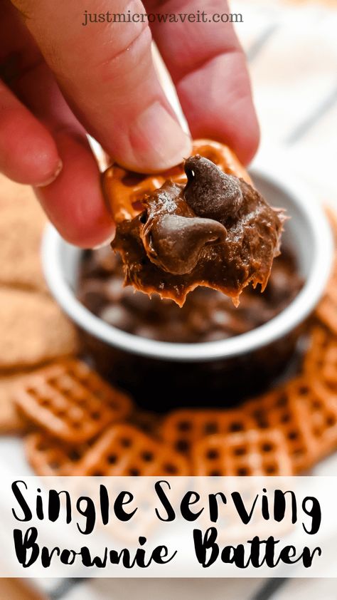 Brownie Batter For One, Single Serve Brownie Batter, Healthy Brownie Batter For One, Single Serving Brownie Batter, Edible Brownie Batter Healthy, Low Cal Brownie Batter, Brownie Dip, Brownie Batter Dip, Single Serve Brownie