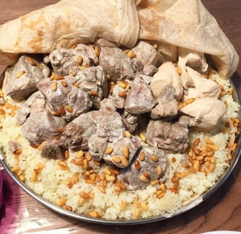 Jordanian Recipes, Jordanian Food, National Dish, Arabic Food, Hummus, Jordan, Meat, Chicken, Ethnic Recipes