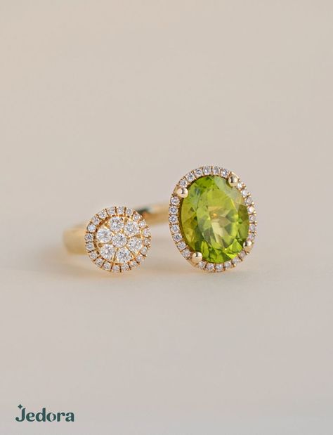 Peridot? More like peri-woah. If you’ve ever wondered what makes the August birthstone so special, here’s nine facts about peridot, a truly stellar birthstone. Peridot Birthstone, Peridot Jewelry, Ring Styles, August Birthstone, August Birth Stone, Styling Tips, Types Of Rings, Facts About, Fashion Rings