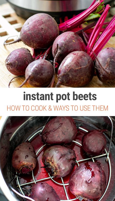 Beets Smoothie, Instant Pot Beets, Roasting Beets, Instant Pot Veggies, Beets Recipe, Crockpot Express, Cooking Beets, Raw Beets, Delicious Veggies