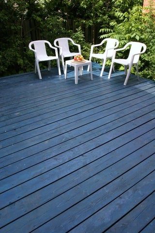 Blue Deck Ideas, Blue Deck Paint, Deck Colors For Blue House, Painted Decks Colors Ideas, Deck Painting Ideas, Grey Deck Paint, Painted Wood Deck, Deck Paint Colors, Outdoor Paint Colors