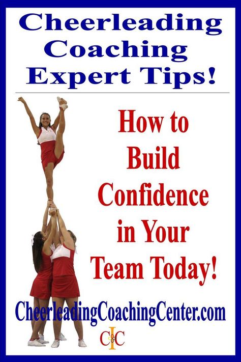 Are you a cheerleading coach and would love some Expert Help with your Season? Here is an easy tip to build confidence in your team with a new skill: Start with familiar stunts or skills for cheerleaders and gradually introduce new ones to build confidence. For instance, begin with a basic double thigh stand and then progress to a new skill like a prep. Mastering the initial skill will boost their confidence in learning something new.  For more tips, join us at CheerleadingCoachingCenter.com Cheerleading For Beginners, Fun Cheer Practice Ideas, Elementary Cheerleading, Peewee Cheer, Cheerleading Skills, Cheerleading Routine, Cheerleading Tryouts, Kids Cheerleading, Competitive Cheerleading