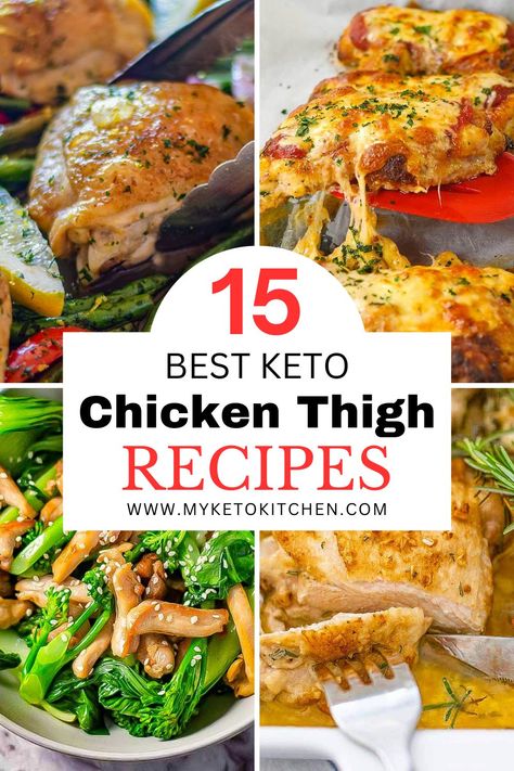 Using the most tender and fattiest part of the chicken makes these keto chicken thigh recipes delicious. The chicken thigh is one of our staple ingredients for many of our meals. It's affordable, versatile, and very keto-friendly. Keto Lemon Chicken, Paprika Chicken Thighs, Keto Chicken Thighs, Lemon Chicken Thighs, Chicken Thighs Dinner, Keto Chicken Thigh Recipes, Quick Dinner Options, Sheet Pan Meals Chicken, Keto Fried Chicken