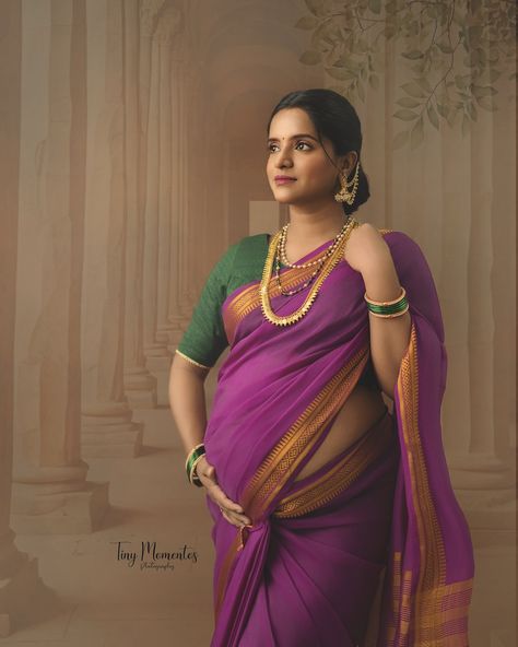 💜💜This momma was a perfect fit for the traditional setup! Traditional maternity shoots are timeless and beautiful! Book your photoshoot now For enquiries contact on - 8660734582 Studio location - Kalyan Nagar, Bangalore . #traditionalbeauty #traditionallook❤️ #traditionalphotography #indianmaternityphotography #indianphotography #traditionalmaternityphotoshoot #traditionalphotoshoot #fineart #banglorephotography #fineartphotography #Karnataka #Mysoresilk #maternityreels #pregnancyshoot... Traditional Pregnancy Photoshoot, Seemantham Poses, Traditional Maternity Shoot, Single Poses, Shower Pictures, Photography Studio Decor, Pregnancy Pics, Shower Photography, Baby Shower Pictures