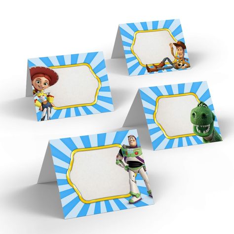 Choose printable Toy Story food tentlabels! With white space in the middle, be free to write any message to decorate your kids' birthday food table. You will get 20 different characters from cartoons. Mark and decorate birthday tables for kids with their favorite heroes. It's perfect for a themed Toy Story birthday party! TOY STORY FOOD LABELS PRODUCT DETAILS: Our printable Toy Story food table tags are ready-made for print and cut in-house. After your payment, you will get the download link... Toy Story Food Labels, Characters From Cartoons, Birthday Food Table, Birthday Party Toy Story, Printable Toy Story, Toy Story Videos, Toy Story Party Food, Toy Story Food, Kids Birthday Food