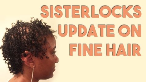 Sisterlocks Growth in 4 Months Sister Locs On Thinning Hair, Sister Locs Fine Hair, Sisterlocks On Fine Hair, Sisterlocks Short Hair, Interlocking Locs, Short Dreadlocks, Dreadlocks Styles, Short Dreadlocks Styles, Sister Locks