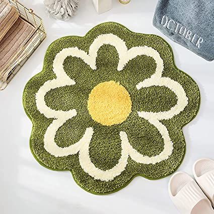 Indie Aesthetic Room, Baby Crawling Mat, Flower Bath Mat, Bedside Rugs, Floor Rugs Living Room, Flower Rug, Bedside Rug, Small Doors, Cashmere Color