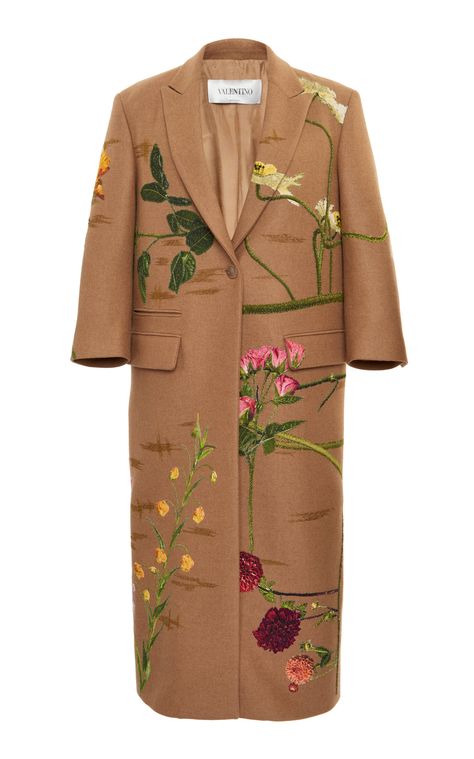 Coat Embroidery, Clothes Women, Embroidered Jacket, Girl Stuff, Cashmere Coat, Fashion Clothes, Couture Fashion, Diy Clothes, Beautiful Outfits