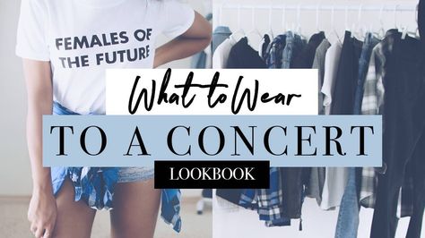 Heading to a music festival or concert and need outfit ideas? Check out my concert lookbook for a few easy and effortless style options! [VIDEO] LOOKBOOK | What to Wear to a Concert http://ventifashion.com/concert-lookbook/ #concertstyle Blues Concert Outfit, Concert Lookbook, Wear To A Concert, Edm Concert, Concert Outfit Ideas, Concert Fashion, Concert Outfit, Music Festival, Effortless Style