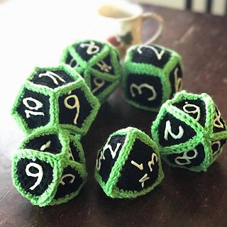 D & D Dice pattern by Brielle Bartel Geeky Crochet Patterns, Crochet Game, Crochet Summer Dresses, Crochet Bebe, Dice Set, Crochet Baby Patterns, Loom Knitting, Summer Crochet, Crochet Gifts