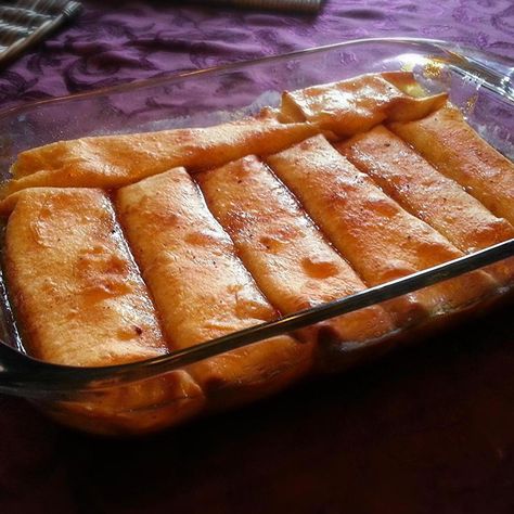 Apple Enchiladas Recipe | Just A Pinch Recipes Apple Enchiladas Recipe, Apple Enchiladas, Apple Pie Enchiladas, Winter Desserts Easy, Apple Recipe, Enchiladas Recipe, Just A Pinch Recipes, Gingerbread Recipe, Winter Desserts