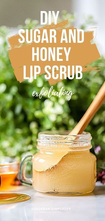 Honey Lip Scrub, Scrub Recipe Diy, Diy Lip Scrub, Lip Scrub Recipe, Lip Scrub Homemade, Bath & Body Works, Honey Diy, Lip Scrub Diy, Sugar Scrub Homemade