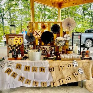 This banner is the perfect addition to your Whiskey birthday party theme. It will look great hanging as a cake table photo back drop or you can also use it outside at your party, it's sure to make an impression on anyone who sees it. Bourbon Birthday Party, Bourbon Birthday, Whiskey Birthday, Whiskey Party, Bbq Birthday Party, Bbq Birthday, 50th Birthday Ideas, Tarpon Springs, 60th Birthday Party