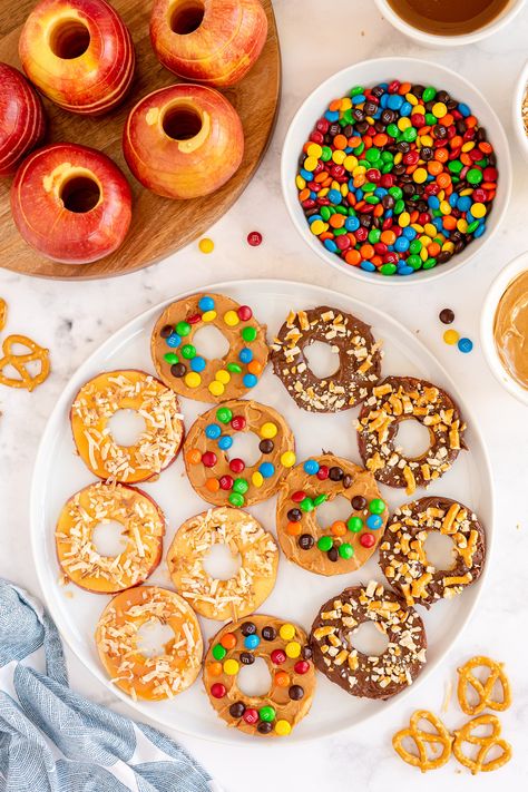 Apple Slice Cookies Slice Cookies, Apple Slice, Crafts For Kids Paper, Peanut Butter Nutella, Cookie Toppings, Apple Corer, Coconut Peanut Butter, Apple Cookies, Healthy Apple