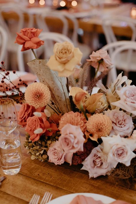 LAURA Peach And Rust Bouquet, Rosy Sunset Wedding, Salmon Wedding, Inbal Dror Bridal, Prom Bouquet, Dusty Pink Weddings, Tan Wedding, Spring Wedding Decorations, Blush Wedding Flowers