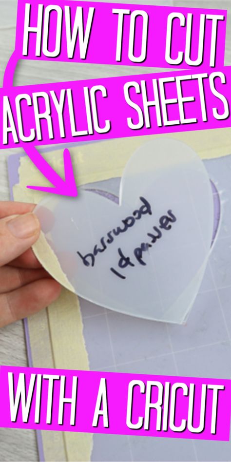 Did you know that you can use your Cricut Maker to cut acrylic sheets? We are sharing all of the details on how to do just that! #cricut #cricutcreated #acrylic #cricutmaker How To Cut Acrylic, Cricut Acrylic, Social Media Website Design, Media Website Design, Cricut Help, How To Use Cricut, Projets Cricut, Cricut Projects Beginner, Recipes Vegan