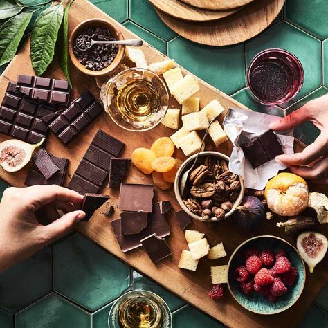 You Need to Make This Luscious Chocolate Dessert Board for Your Next Party - EatingWell.com Chocolate Dessert Board, Dessert Boards, Meal Plan Ideas, Chocolate Tasting, Dessert Board, Dessert Platter, Chocolate Dreams, Snack Board, Chocolate Cheese