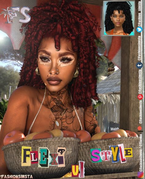 [EARLY ACCESS] - Flexi Rod style V1 Afro Hair Sims 4 Cc, Sims 4 Tattoos, Sims 4 Black Hair, Sims 4 Cas Mods, Play Sims 4, Free Sims 4, The Sims 4 Packs, Sims 4 Game Mods, Sims 4 Cc Skin