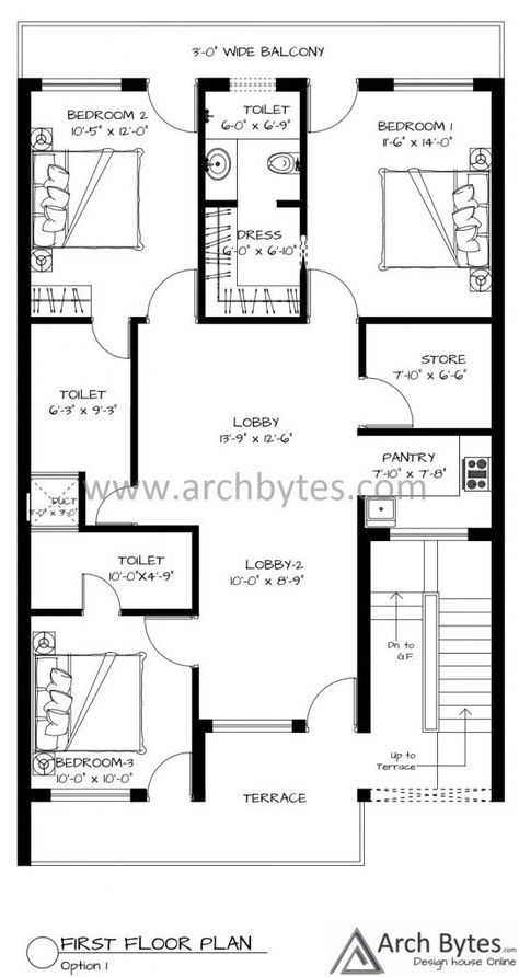 Commercial Building Plans, Ground Plan, Three Bedroom House Plan, Home Structure, House Plans Mansion, Free House Plans, Three Bedroom House, Small House Design Plans, Architecture Concept Drawings