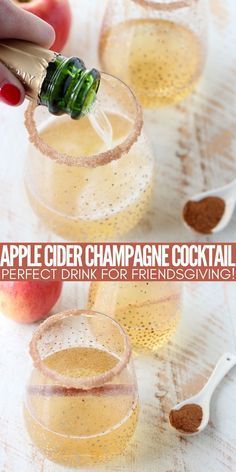 Apple Cider Mimosas Fall Cocktails, Fall Cocktails With Champagne, Fall Champagne Drinks, Thanksgiving Champagne Drinks, Sparkling Apple Cider Cocktail, Autumn Brunch Ideas, Fall Champagne Cocktails, Apple Mimosa Recipe, Sparkling Cider Cocktail