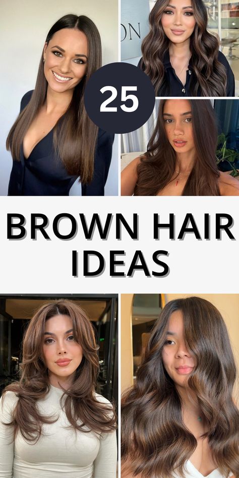 and Dark Hair And Blonde, Shades Of Brown Hair Color, Balayage For Dark Hair, Balayage Chocolate, Shades Of Brunette, Medium Brown Hair Color, Mocha Color Hair, Brown Hair Ideas, Beautiful Brown Hair